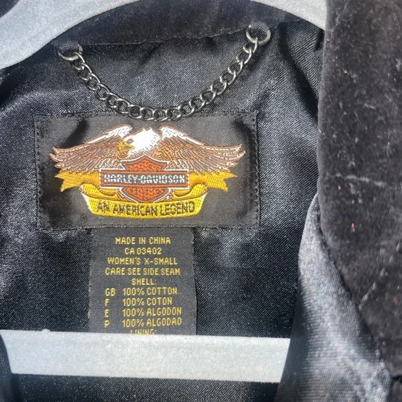 Harley Davidson matching vest/ pant set - Picture 8 of 11